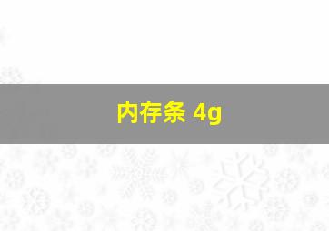 内存条 4g